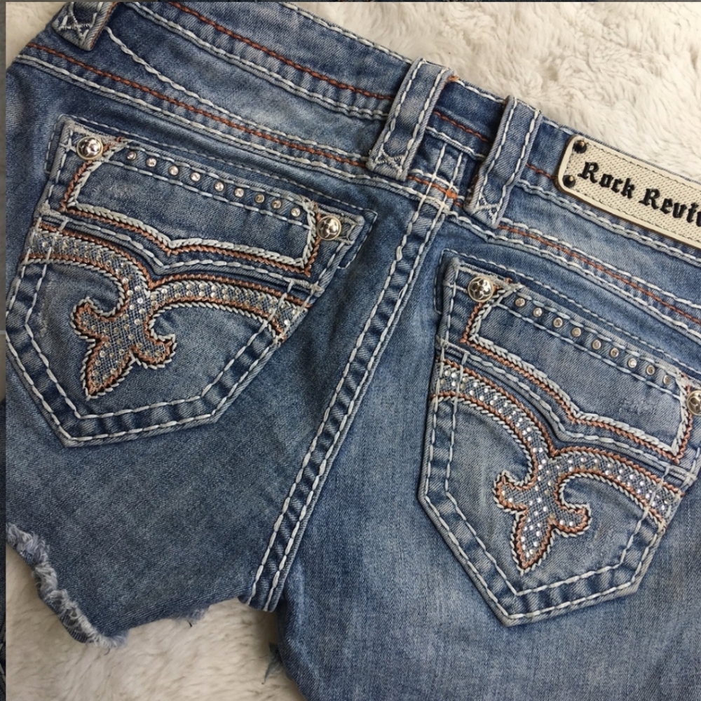 EUC Rock Revival 27 Shorts Denim